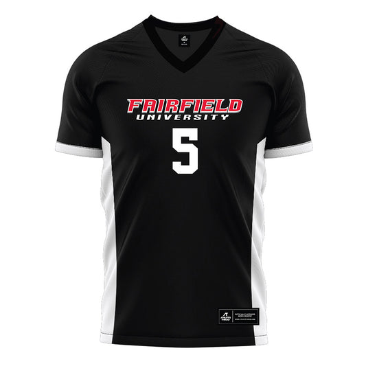 Fairfield - NCAA Men's Soccer : Jordan Blunschi - Black Soccer Jersey
