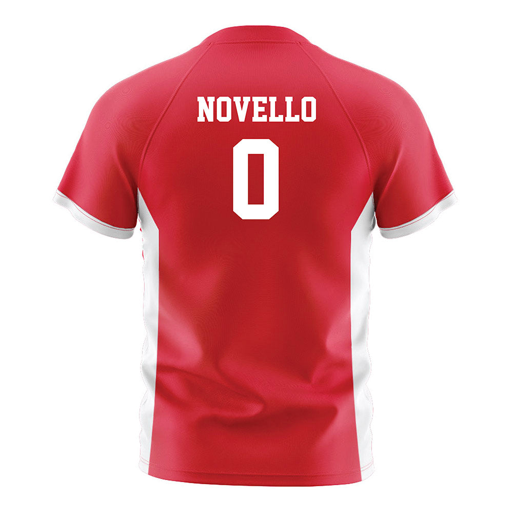 Fairfield - NCAA Men's Soccer : Anthony Novello - Red Soccer Jersey-1