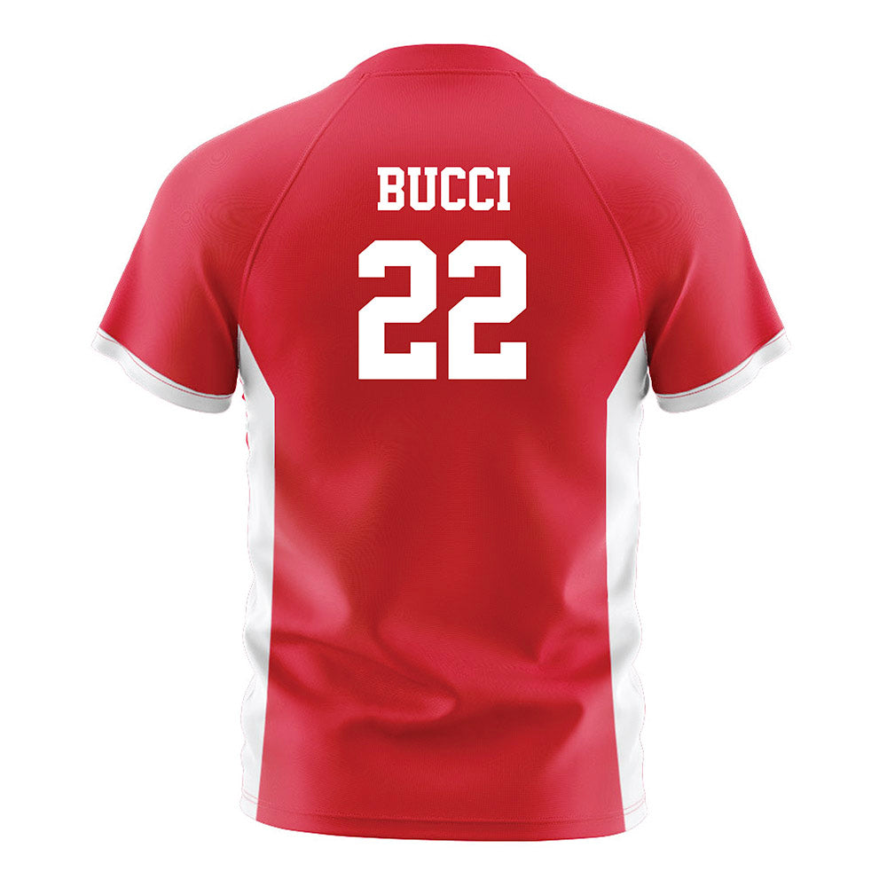 Fairfield - NCAA Men's Soccer : Daniel Bucci - Red Soccer Jersey-1