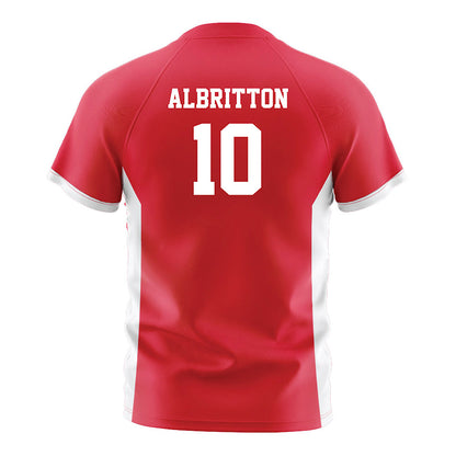 Fairfield - NCAA Men's Soccer : Sean Albritton - Red Soccer Jersey-1