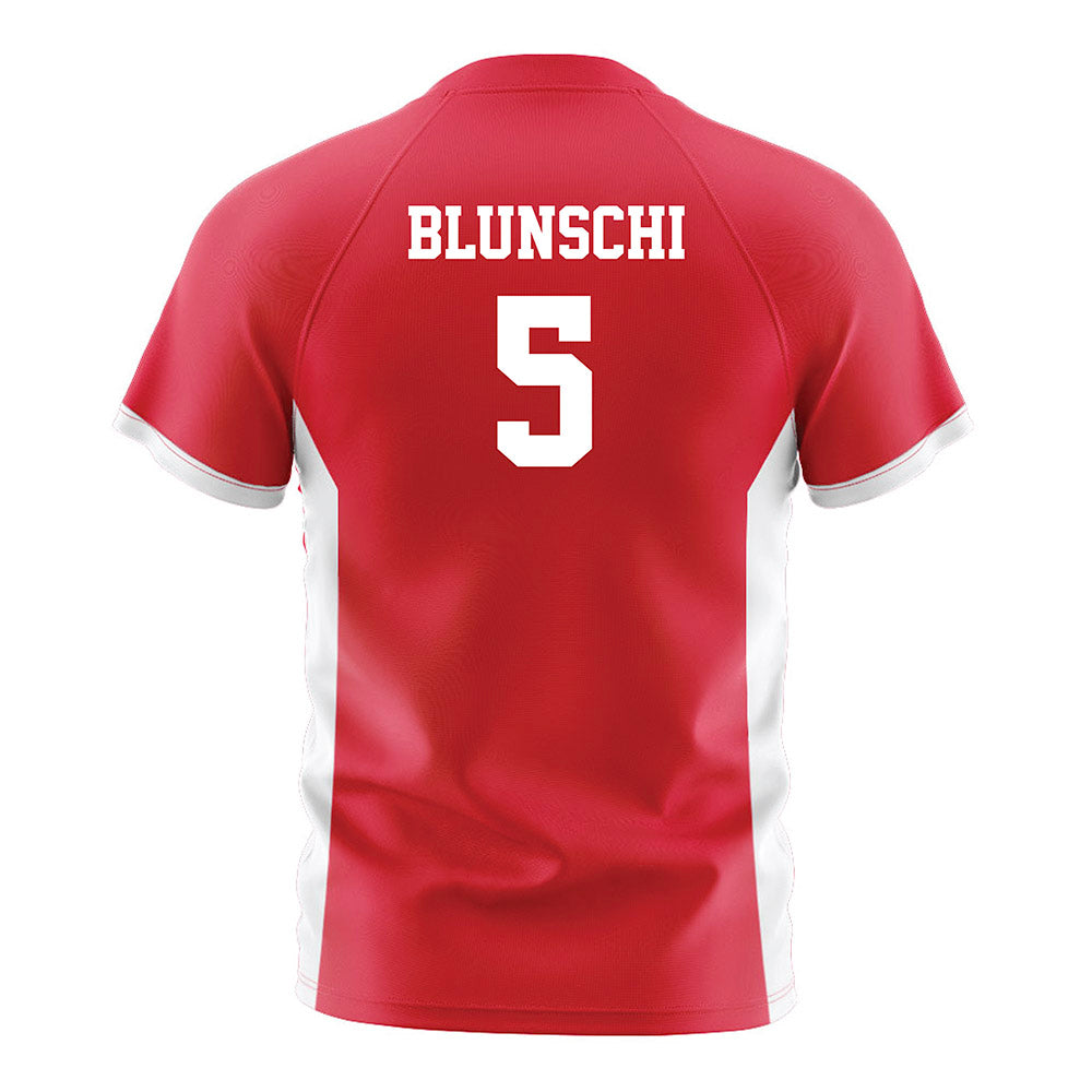 Fairfield - NCAA Men's Soccer : Jordan Blunschi - Red Soccer Jersey