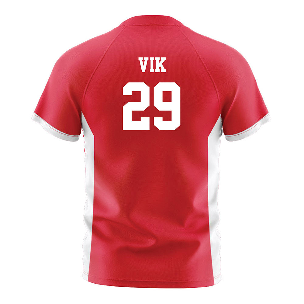 Fairfield - NCAA Men's Soccer : Audun Engen Vik - Red Soccer Jersey-1