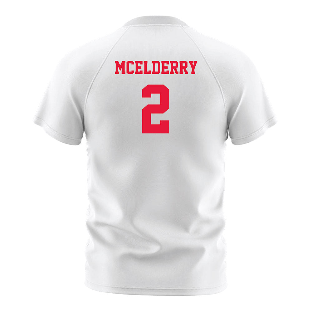 Fairfield - NCAA Men's Soccer : Liam McElderry - White Soccer Jersey-1