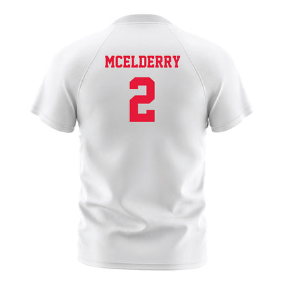 Fairfield - NCAA Men's Soccer : Liam McElderry - White Soccer Jersey-1