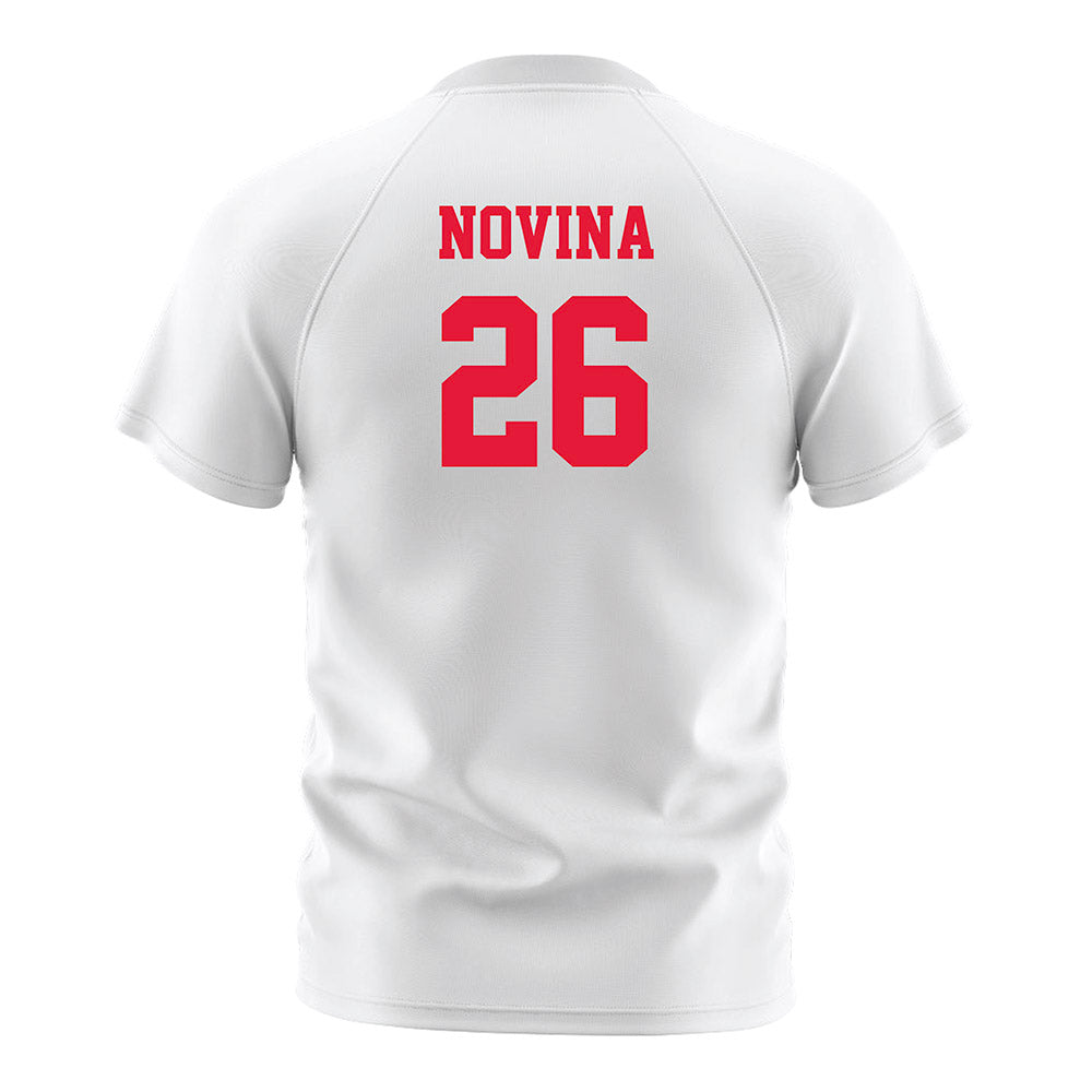 Fairfield - NCAA Men's Soccer : Elias Novina - White Soccer Jersey-1