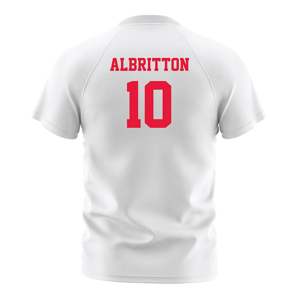 Fairfield - NCAA Men's Soccer : Sean Albritton - White Soccer Jersey-1