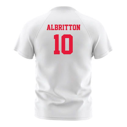 Fairfield - NCAA Men's Soccer : Sean Albritton - White Soccer Jersey-1