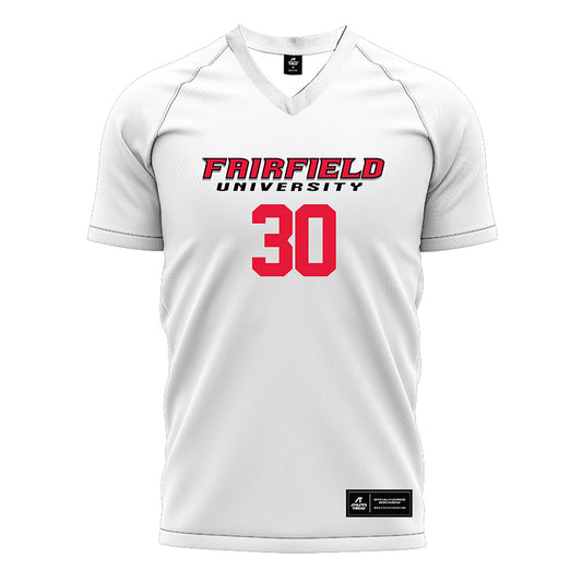 Fairfield - NCAA Men's Soccer : Shayan Zamanian Rad - White Soccer Jersey-0
