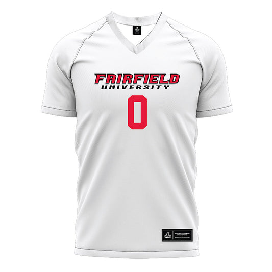 Fairfield - NCAA Men's Soccer : Anthony Novello - White Soccer Jersey-0