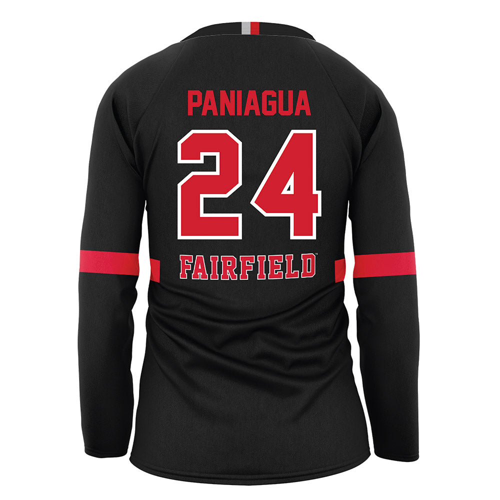 Fairfield - NCAA Women's Volleyball : Ella Paniagua - Black Volleyball Jersey-1