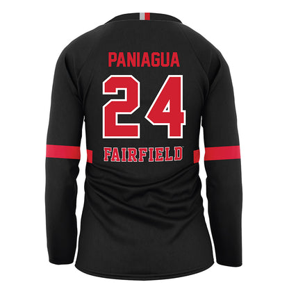 Fairfield - NCAA Women's Volleyball : Ella Paniagua - Black Volleyball Jersey-1
