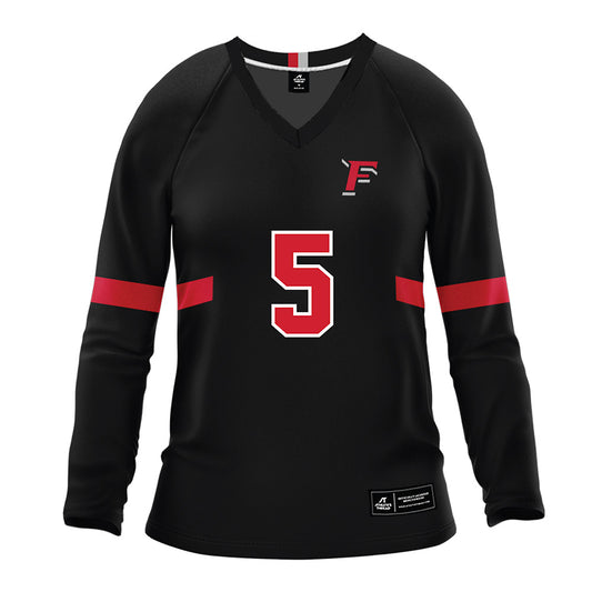 Fairfield - NCAA Women's Volleyball : Mary Kate Bradley - Black Volleyball Jersey-0