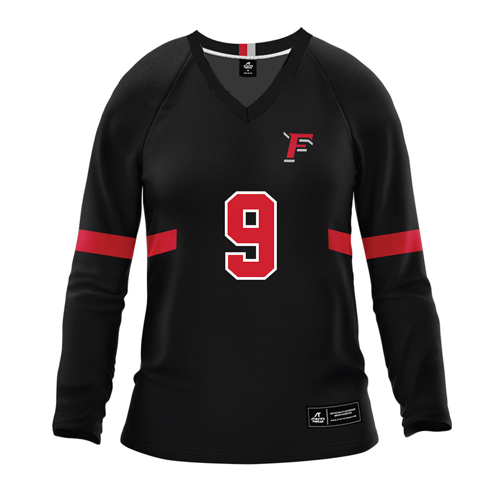Fairfield - NCAA Women's Volleyball : Nicole Macalintal - Black Volleyball Jersey-0