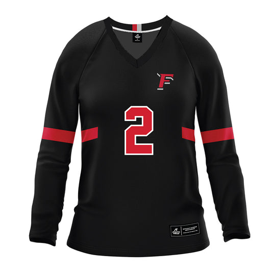 Fairfield - NCAA Women's Volleyball : Lilly Guinane - Black Volleyball Jersey-0