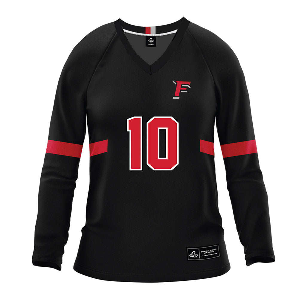 Fairfield - NCAA Women's Volleyball : Noella Migliuri - Black Volleyball Jersey-0