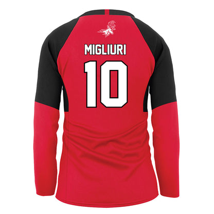 Fairfield - NCAA Women's Volleyball : Noella Migliuri - Red Volleyball Jersey-1
