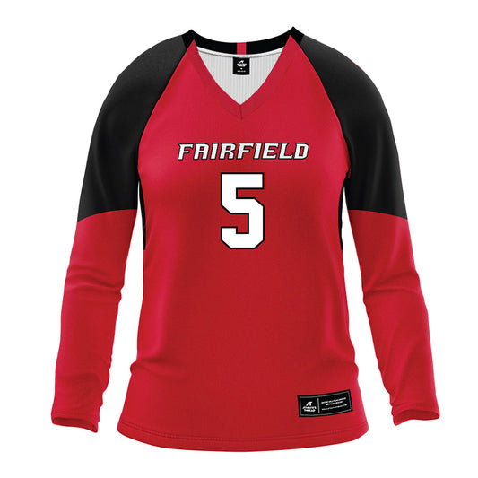 Fairfield - NCAA Women's Volleyball : Mary Kate Bradley - Red Volleyball Jersey-0
