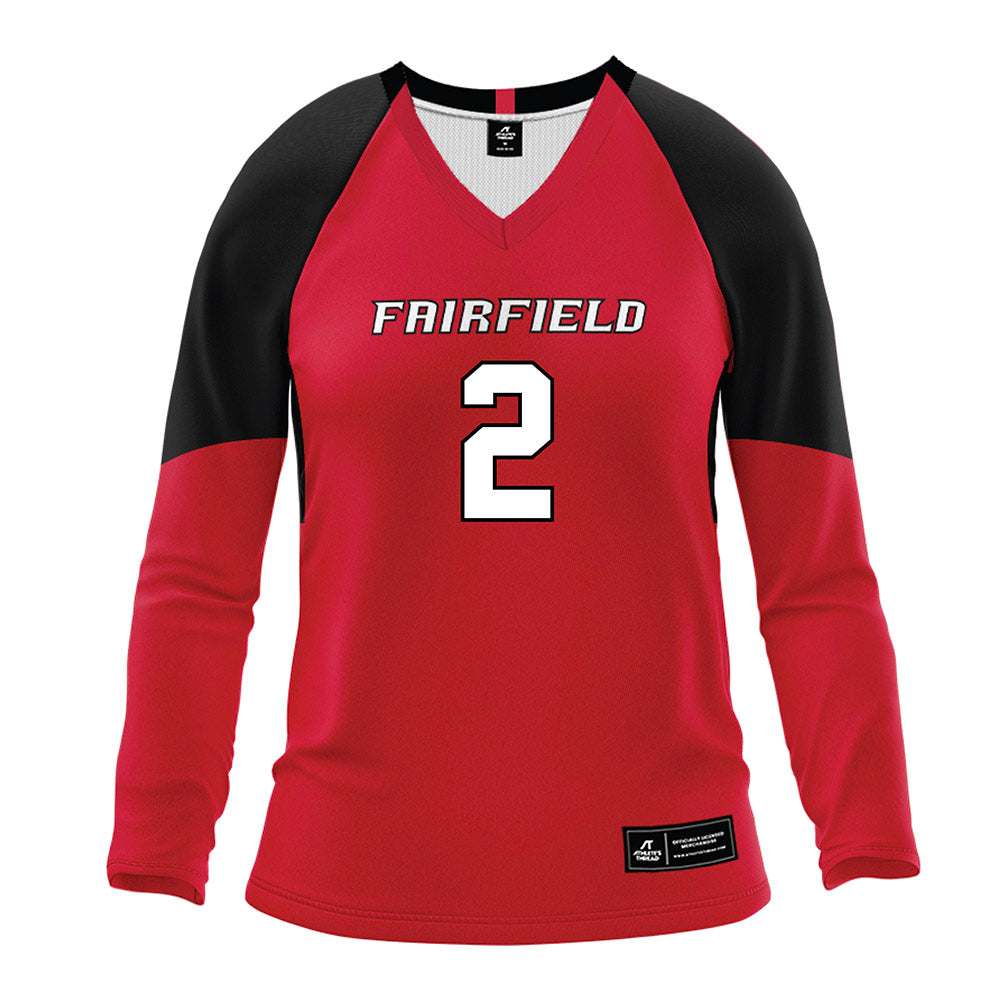Fairfield - NCAA Women's Volleyball : Lilly Guinane - Red Volleyball Jersey-0