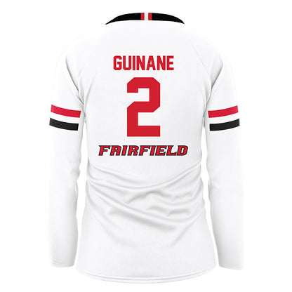 Fairfield - NCAA Women's Volleyball : Lilly Guinane - White Volleyball Jersey-1