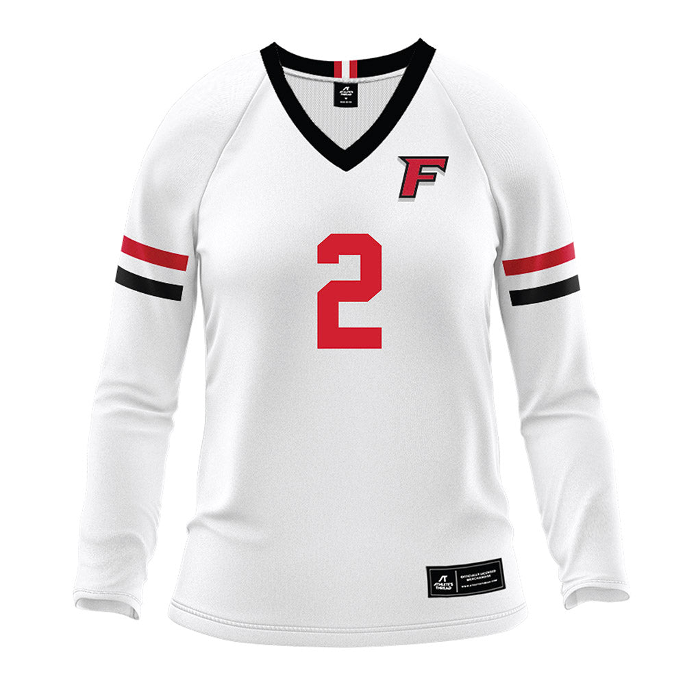Fairfield - NCAA Women's Volleyball : Lilly Guinane - White Volleyball Jersey-0