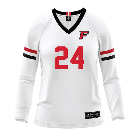 Fairfield - NCAA Women's Volleyball : Ella Paniagua - White Volleyball Jersey-0