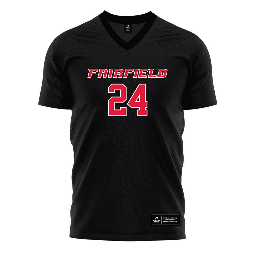 Fairfield - NCAA Women's Soccer : Krista Tehan - Black Soccer Jersey-0