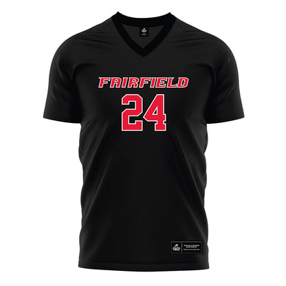 Fairfield - NCAA Women's Soccer : Krista Tehan - Black Soccer Jersey-0
