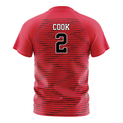 Fairfield - NCAA Women's Soccer : Emilie Cook - Red Soccer Jersey-1