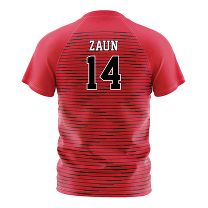 Fairfield - NCAA Women's Soccer : Payton Zaun - Red Soccer Jersey-1