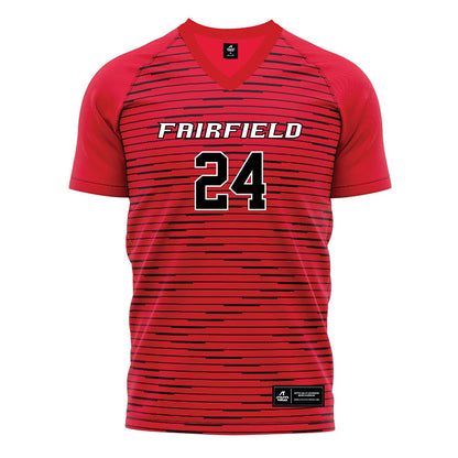 Fairfield - NCAA Women's Soccer : Krista Tehan - Red Soccer Jersey-0