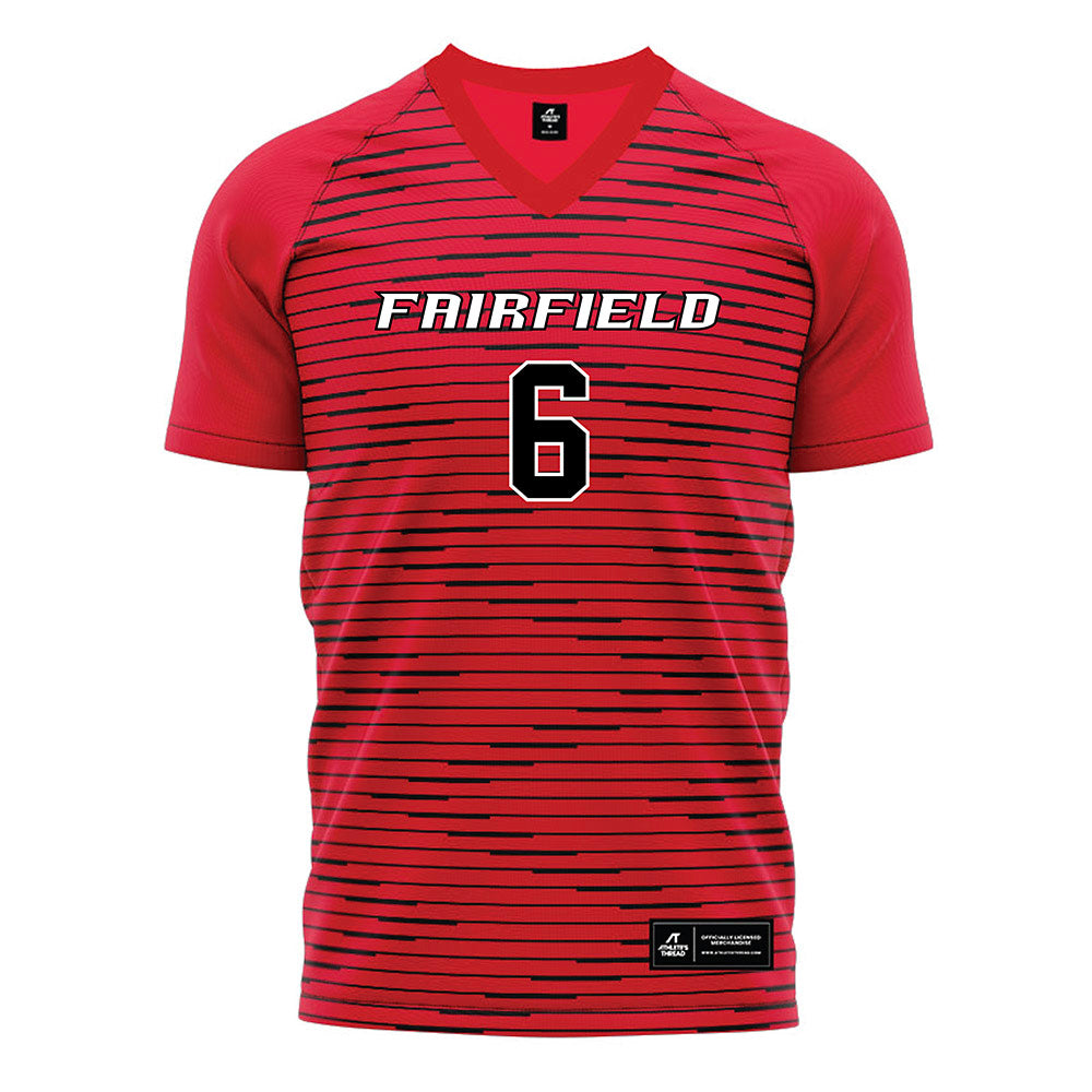 Fairfield - NCAA Women's Soccer : Taylor deVos - Red Soccer Jersey-0