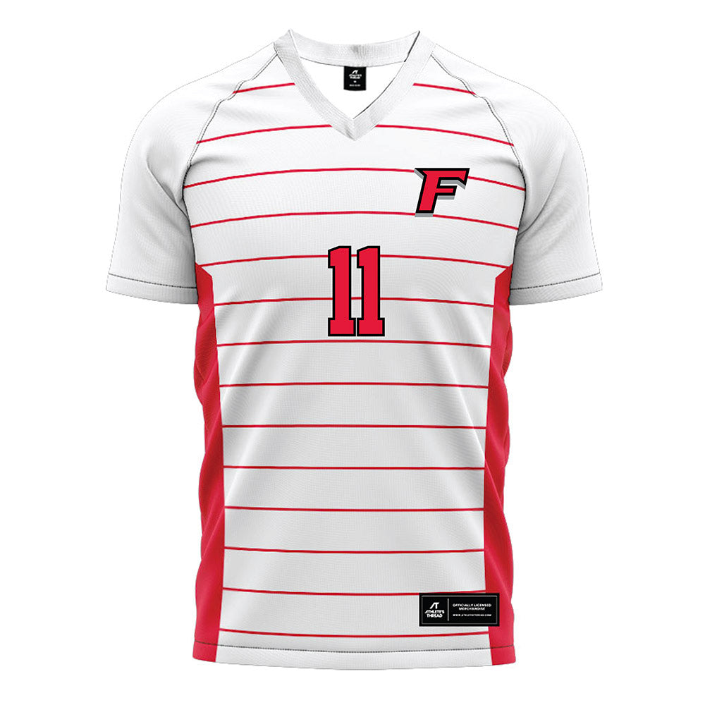Fairfield - NCAA Women's Soccer : Ashley McMahon - White Soccer Jersey-0