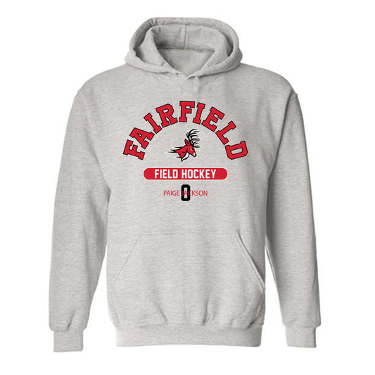 Fairfield - NCAA Women's Field Hockey : Paige Jackson - Classic Fashion Shersey Hooded Sweatshirt-0