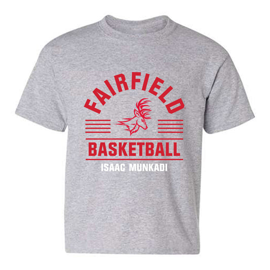 Fairfield - NCAA Men's Basketball : Isaac Munkadi - Classic Fashion Shersey Youth T-Shirt-0