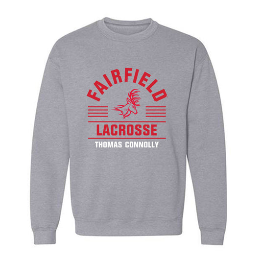 Fairfield - NCAA Men's Lacrosse : Thomas Connolly - Classic Fashion Shersey Crewneck Sweatshirt-0