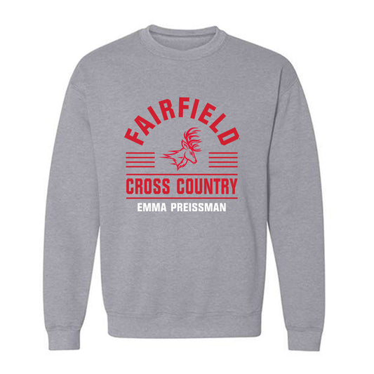 Fairfield - NCAA Women's Cross Country : Emma Preissman - Classic Fashion Shersey Crewneck Sweatshirt-0