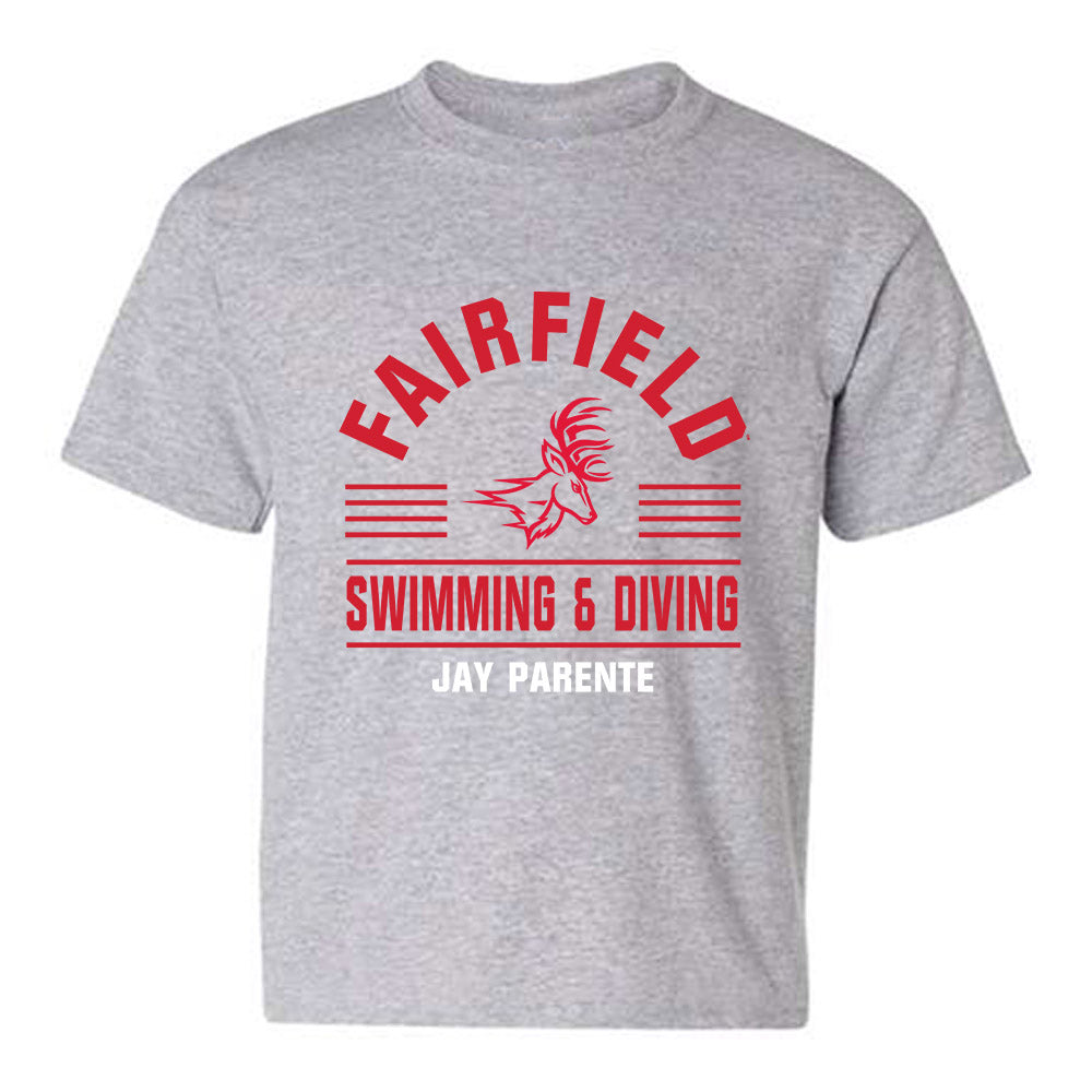 Fairfield - NCAA Men's Swimming & Diving : Jay Parente - Classic Fashion Shersey Youth T-Shirt-0