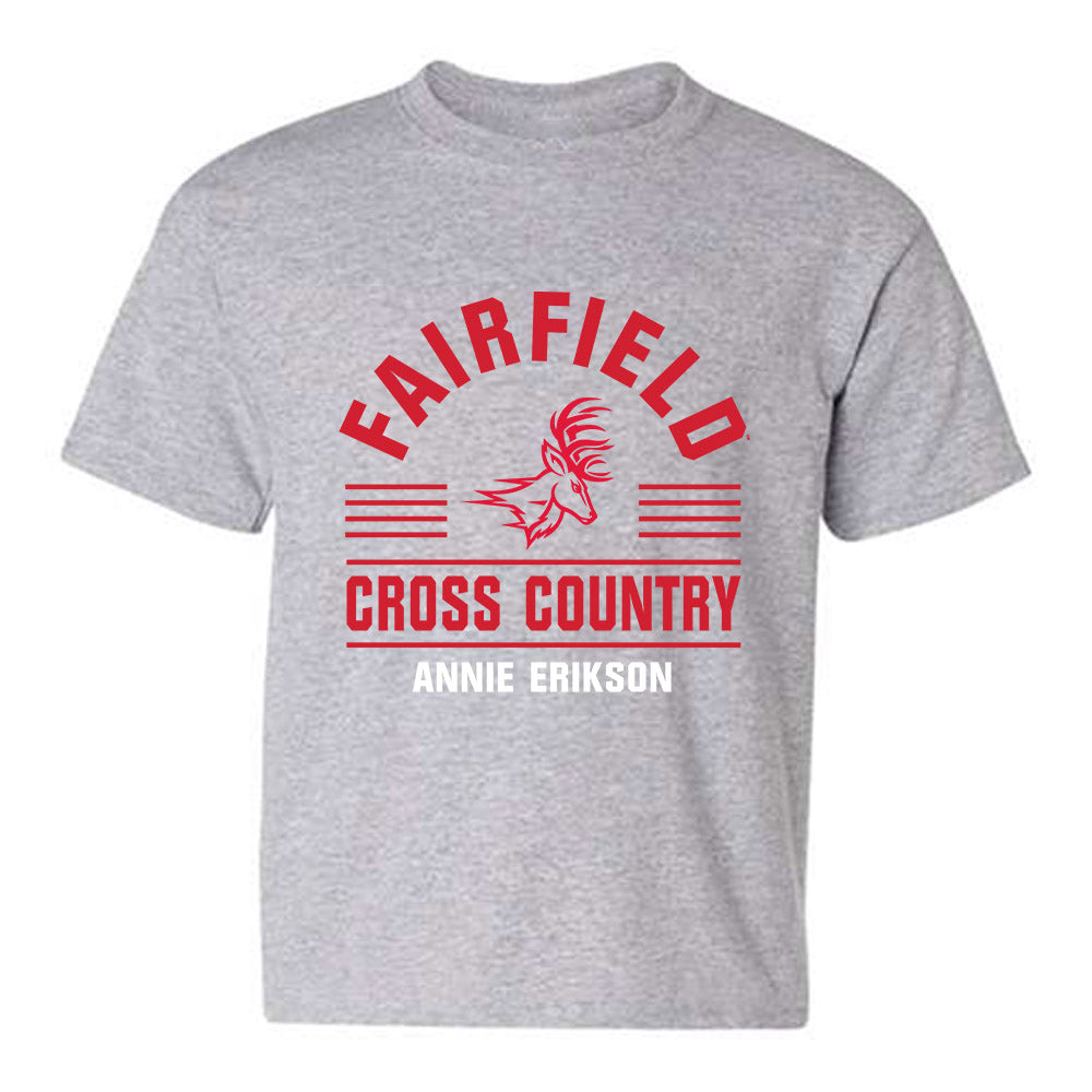 Fairfield - NCAA Women's Cross Country : Annie Erikson - Classic Fashion Shersey Youth T-Shirt-0