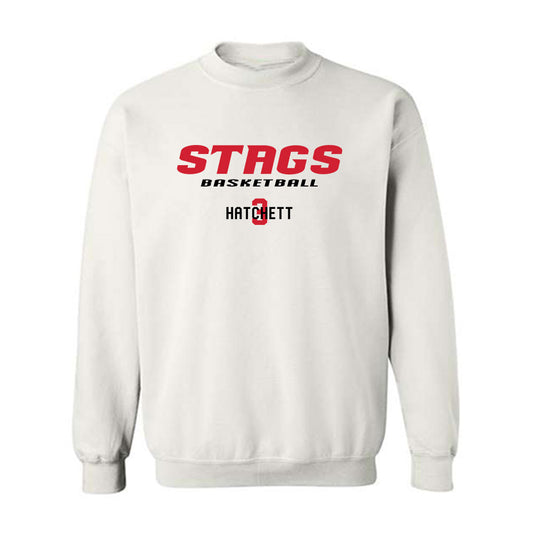 Fairfield - NCAA Men's Basketball : Jah Hatchett - Classic Fashion Shersey Crewneck Sweatshirt-0