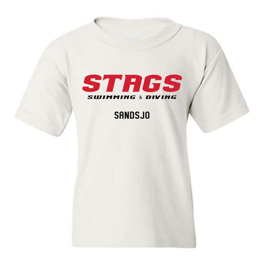 Fairfield - NCAA Women's Swimming & Diving : Tone Sandsjo - Classic Fashion Shersey Youth T-Shirt-0