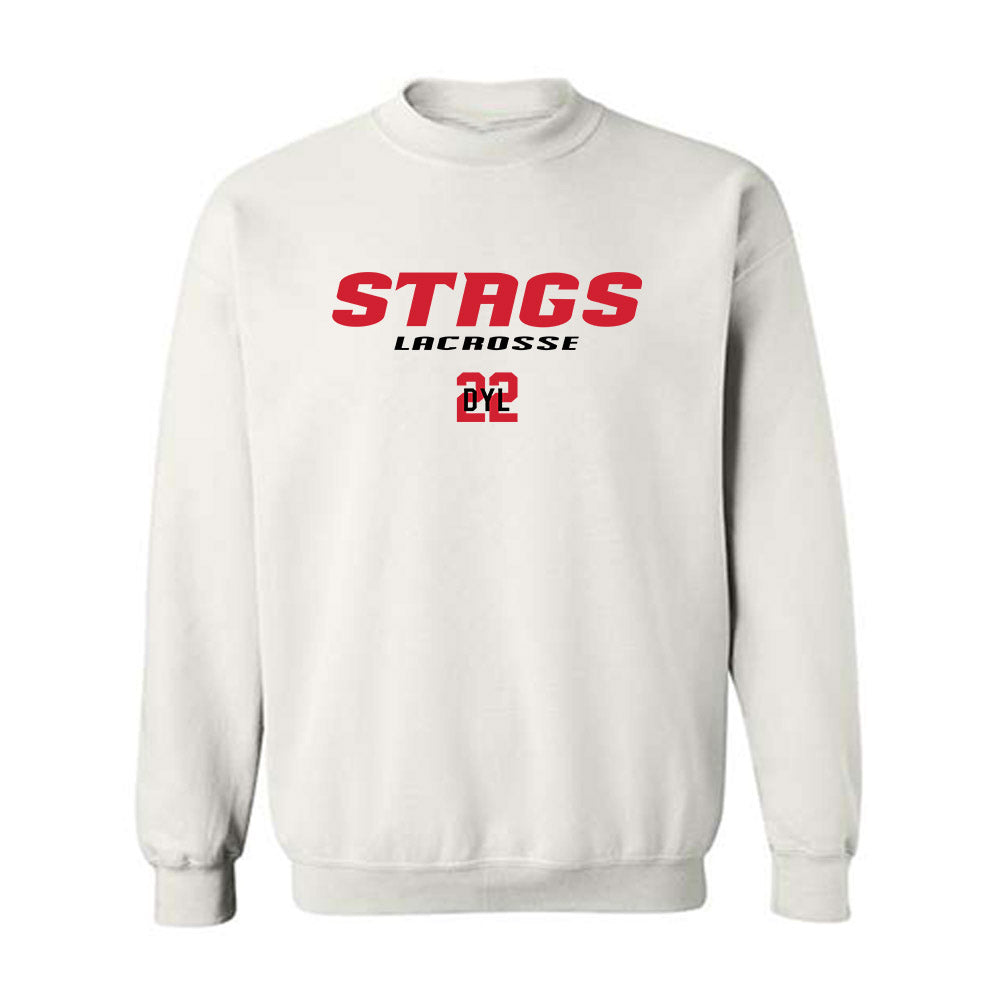 Fairfield - NCAA Men's Lacrosse : Carson Dyl - Classic Fashion Shersey Crewneck Sweatshirt-0