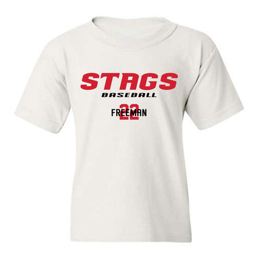 Fairfield - NCAA Baseball : Cam Freeman - Classic Fashion Shersey Youth T-Shirt-0