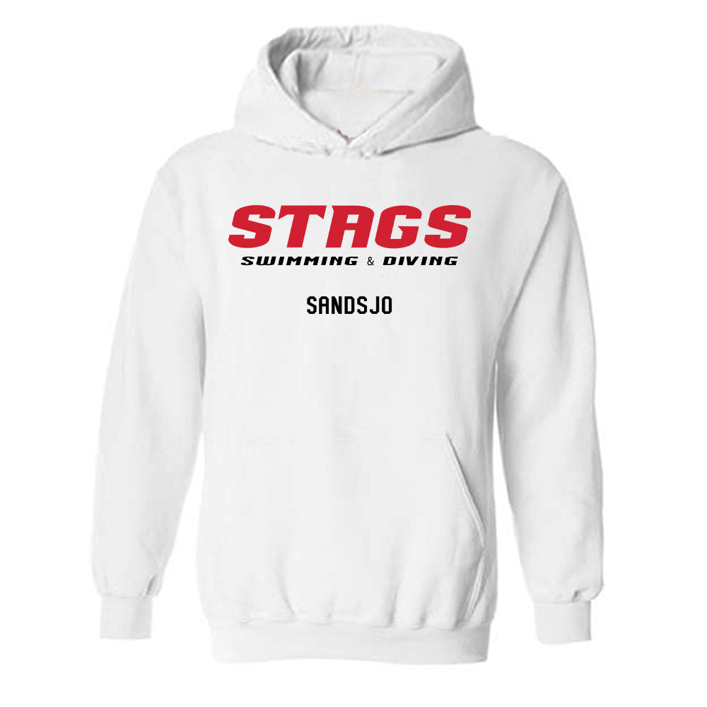 Fairfield - NCAA Women's Swimming & Diving : Tone Sandsjo - Classic Fashion Shersey Hooded Sweatshirt-0