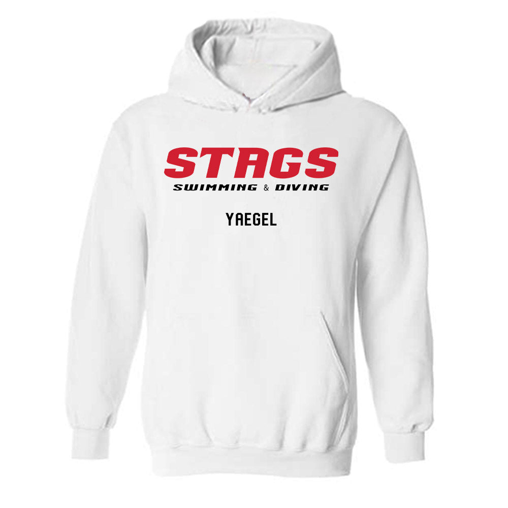 Fairfield - NCAA Men's Swimming & Diving : Thomas Yaegel - Classic Fashion Shersey Hooded Sweatshirt-0