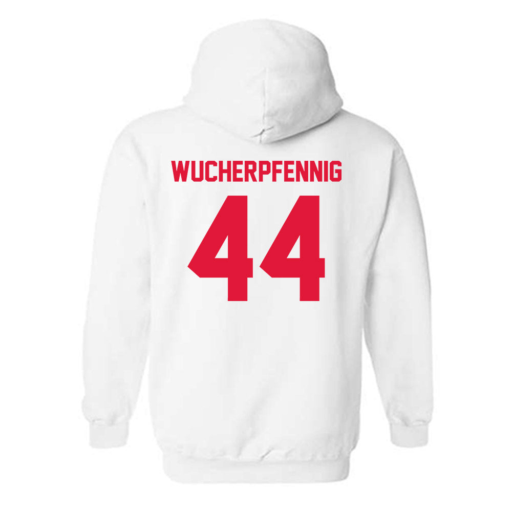 Fairfield - NCAA Men's Basketball : Declan Wucherpfennig - Classic Shersey Hooded Sweatshirt-1