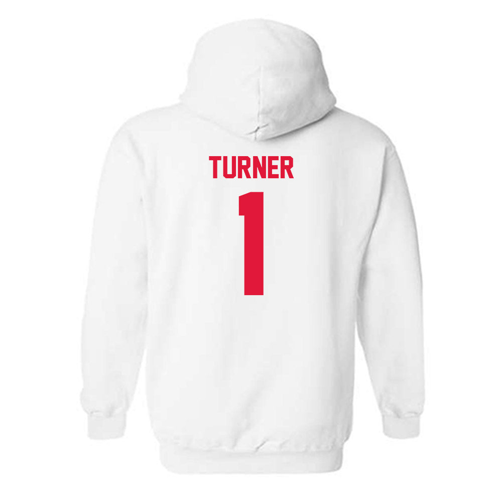 Fairfield - NCAA Men's Basketball : Deuce Turner - Classic Shersey Hooded Sweatshirt-1