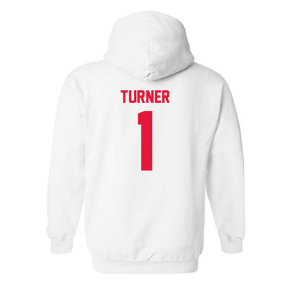 Fairfield - NCAA Men's Basketball : Deuce Turner - Classic Shersey Hooded Sweatshirt-1