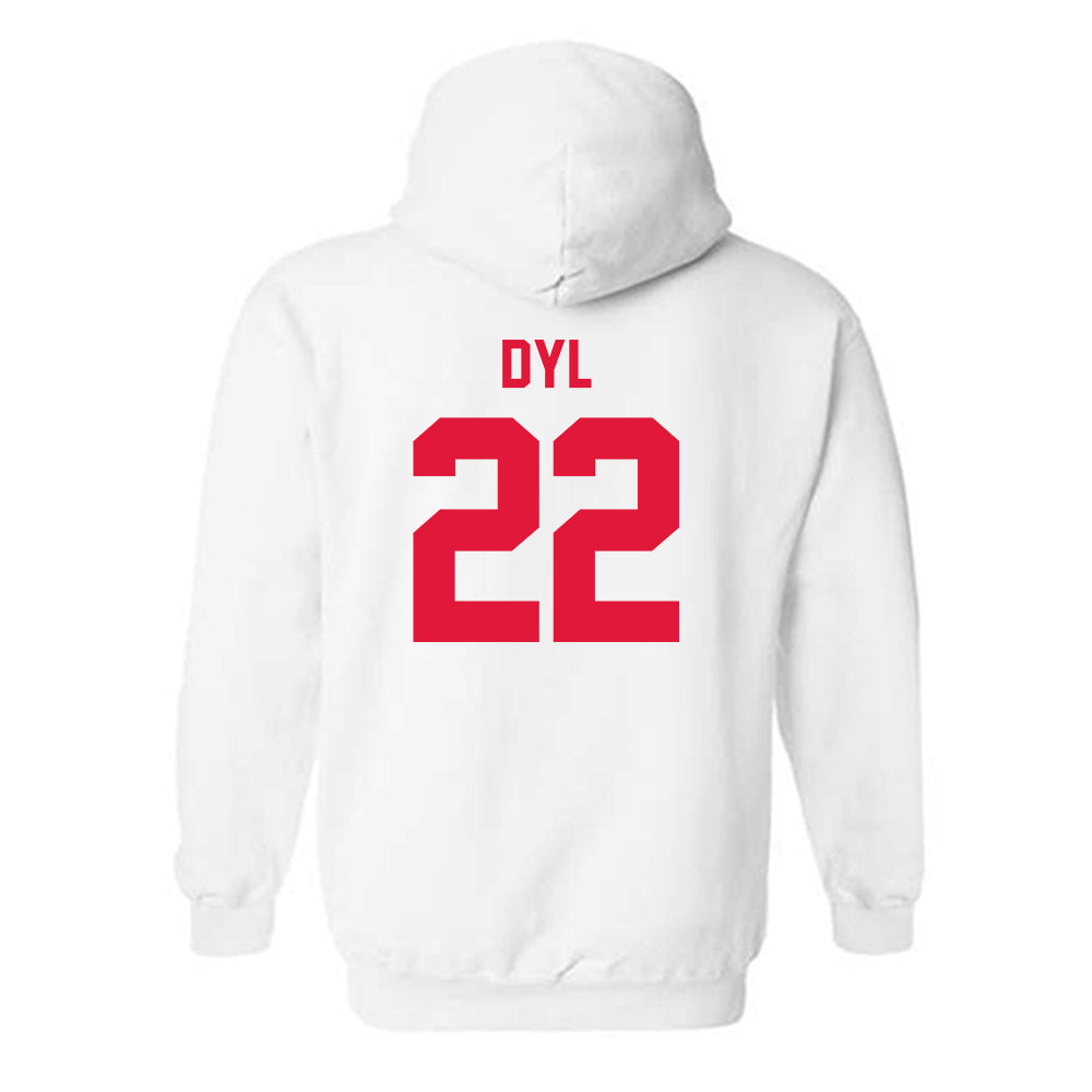 Fairfield - NCAA Men's Lacrosse : Carson Dyl - Classic Shersey Hooded Sweatshirt-1