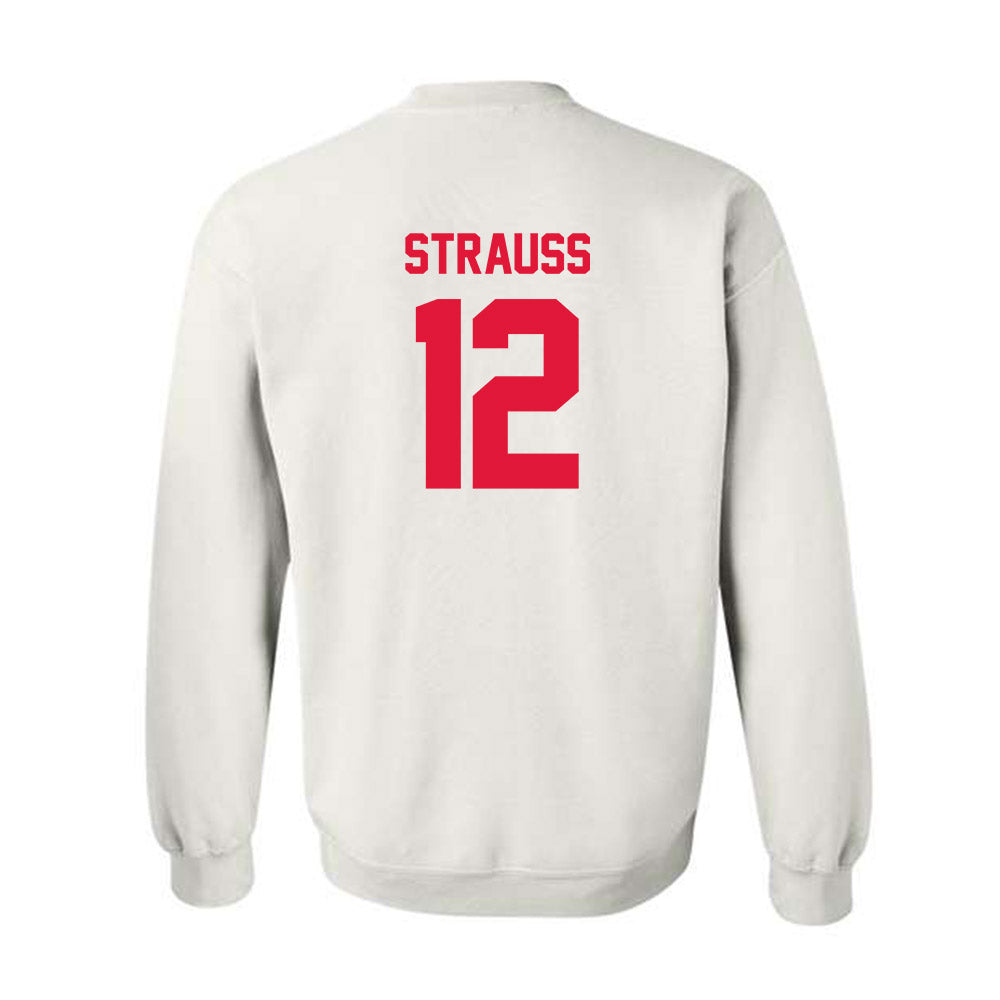 Fairfield - NCAA Women's Lacrosse : Anna Strauss - Classic Shersey Crewneck Sweatshirt-1