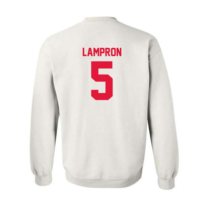 Fairfield - NCAA Men's Lacrosse : Devin Lampron - Classic Shersey Crewneck Sweatshirt-1